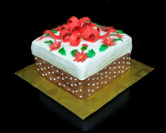 Christmas Box Cake