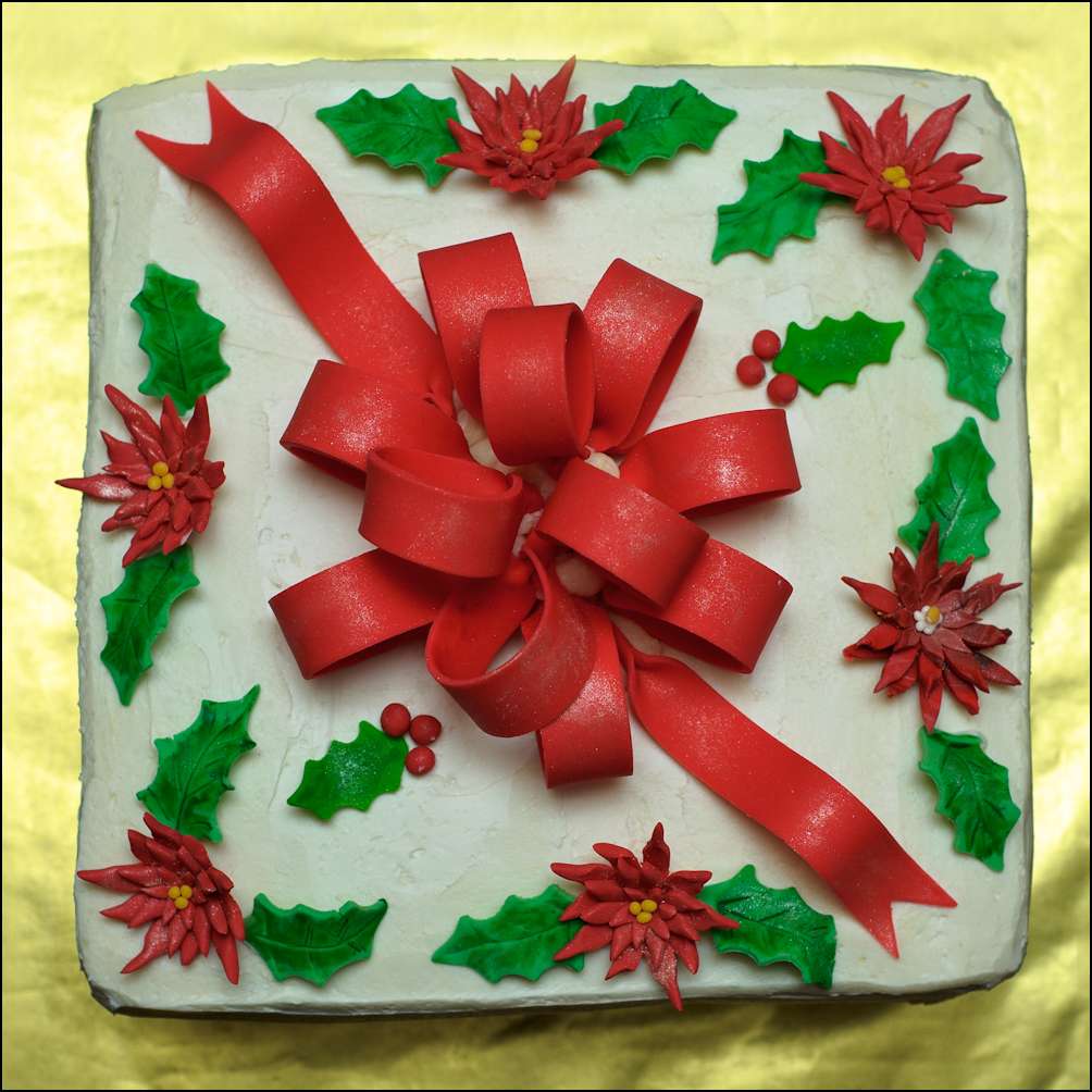 christmas box cake 4