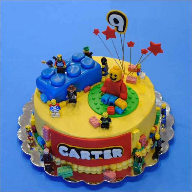 Lego Birthday Cake Gray Barn Baking