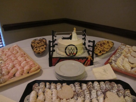 WWE grooms cake