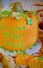 Gender reveal cake-pumpkin0001